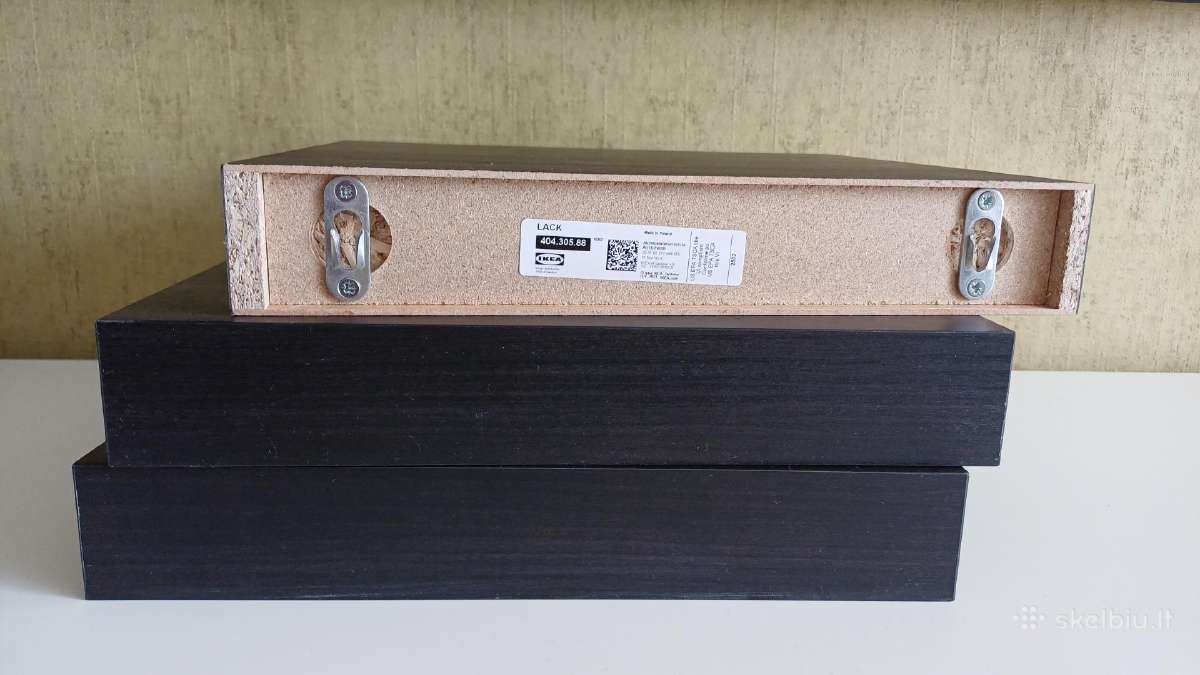 Naujos Ikea Lack lentynos 3 vnt. 30x26x5 cm - nuotraukos Nr. 2