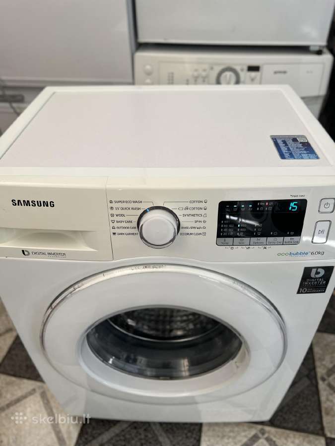 Samsung Ww60j4210jw/le, 6 kg, 1200aps/min - nuotraukos Nr. 2