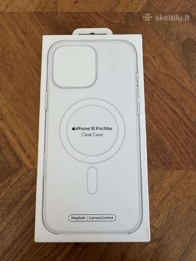 iPhone 16 Pro Max deklas skaidrus orginalus