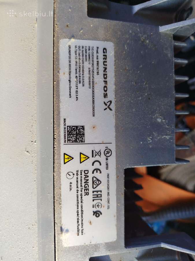 Grundfos dažnio keitiklis Cue 3380-500v Ip55 2.2k - nuotraukos Nr. 2