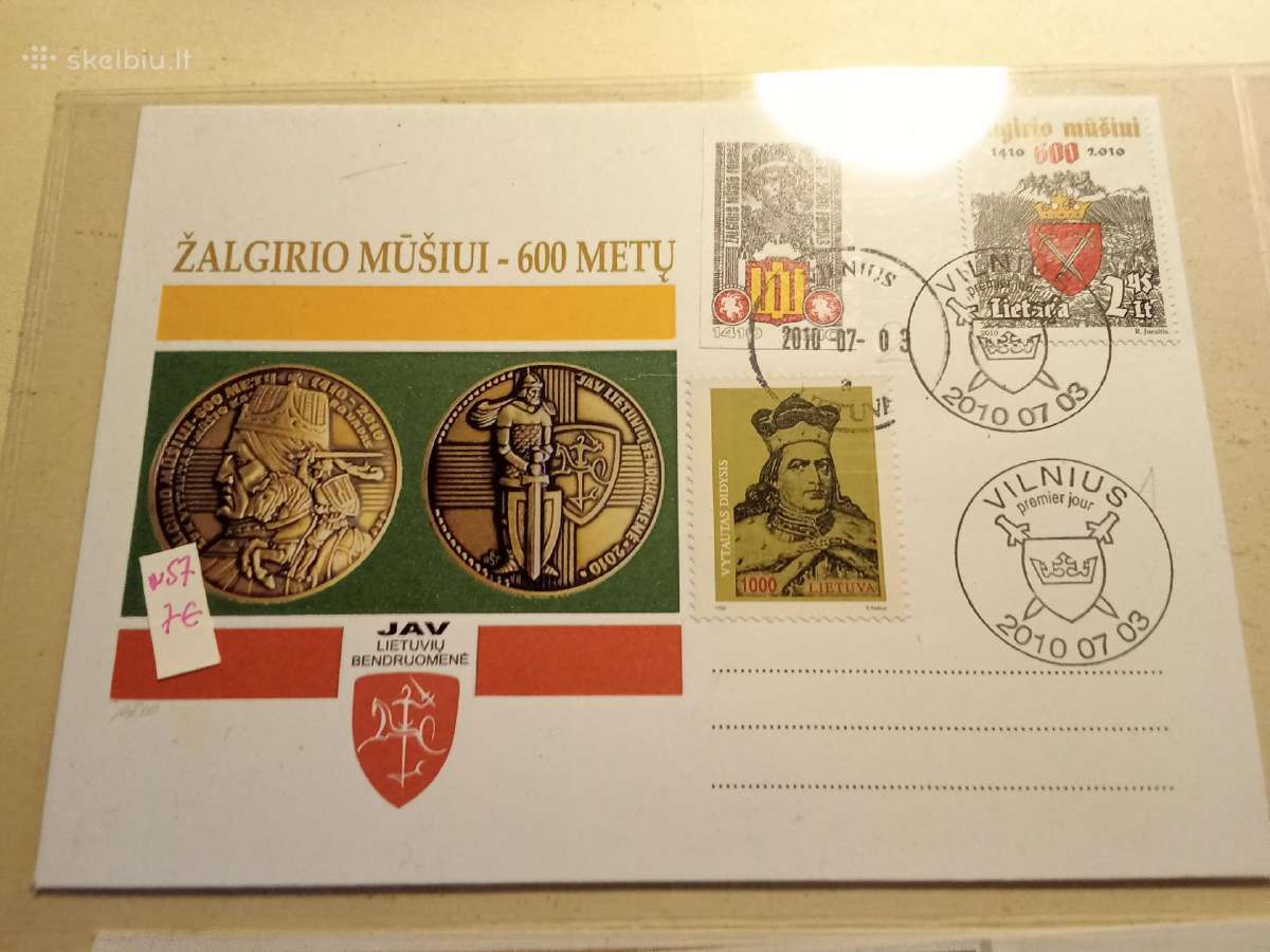 Atvirukai ir vokai su Žalgirio mūšiu irvytautu - nuotraukos Nr. 19