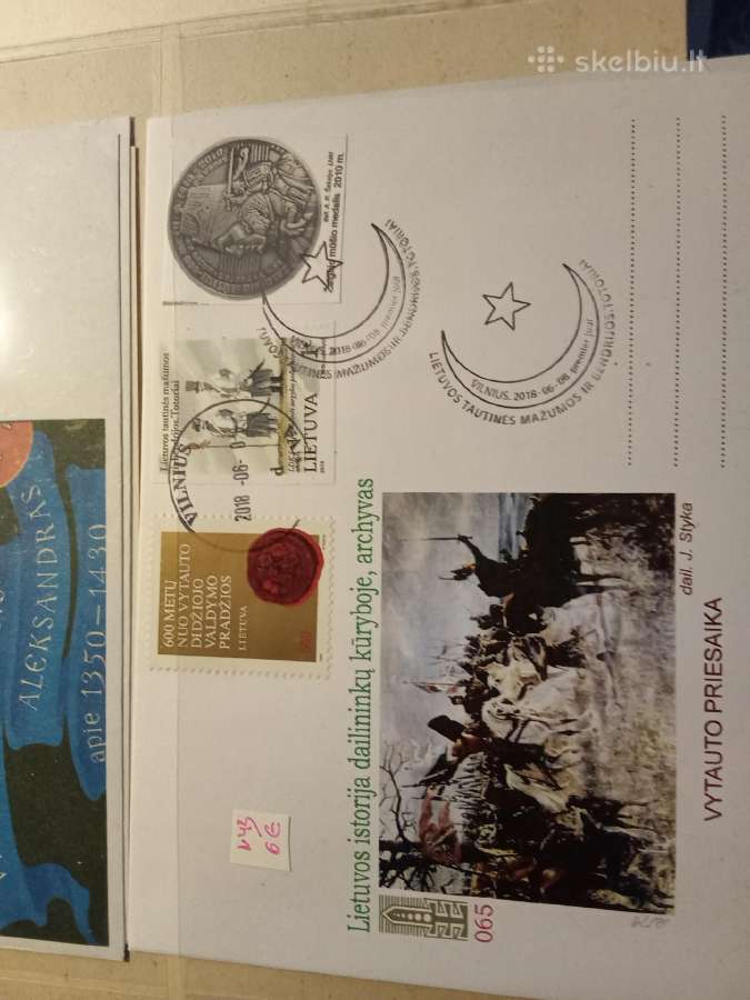 Atvirukai ir vokai su Žalgirio mūšiu irvytautu - nuotraukos Nr. 32