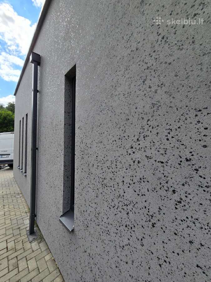 Dekoratyvinio tinko, struktūros purškimas, dėjimas - nuotraukos Nr. 7