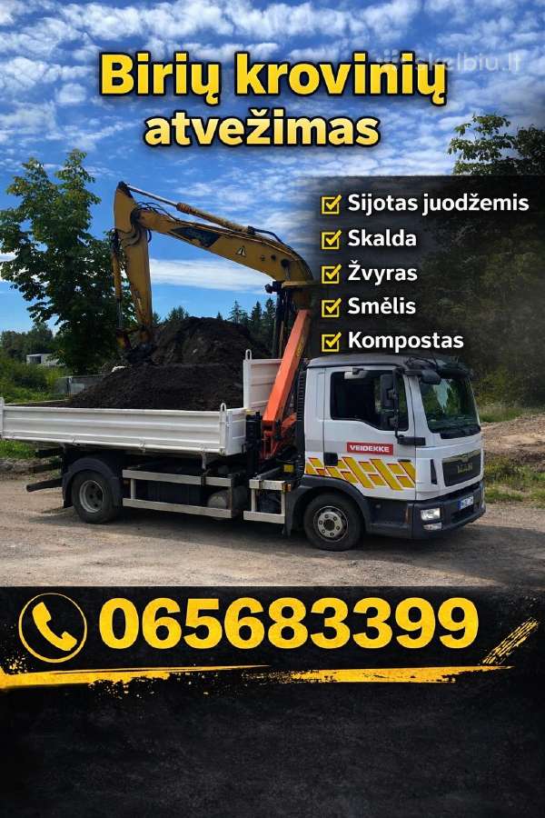 Sijotas juodžemis, Smėlis,skalda, Žvyras,0