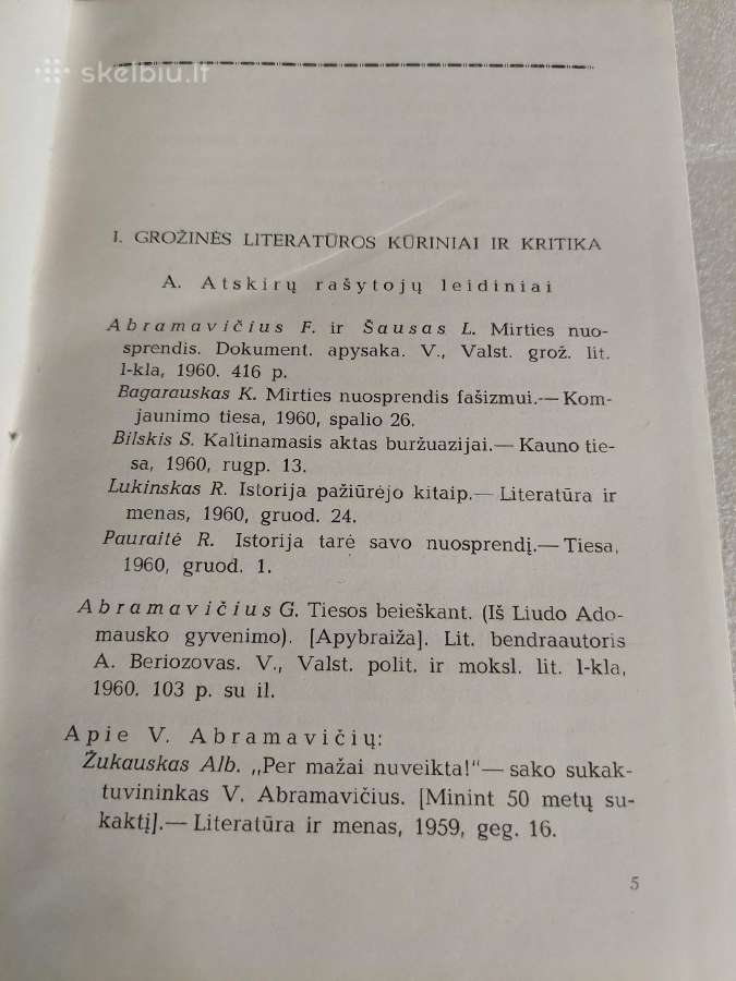 Tarybinė lietuvių literatūra ir kritika 1956-1960 - nuotraukos Nr. 3