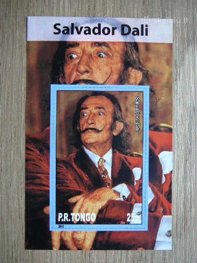 Salvadoras Dali Daile Tonga 2010 Mnh tn74