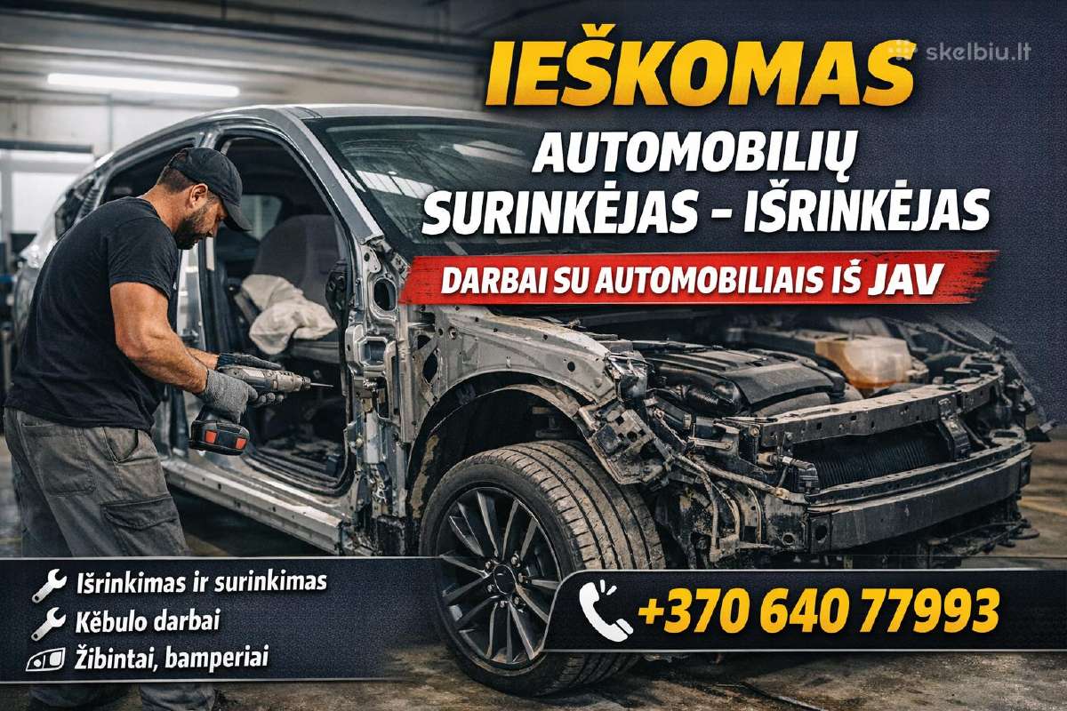 Automobilių Servisas Ieško Darbuotojų!