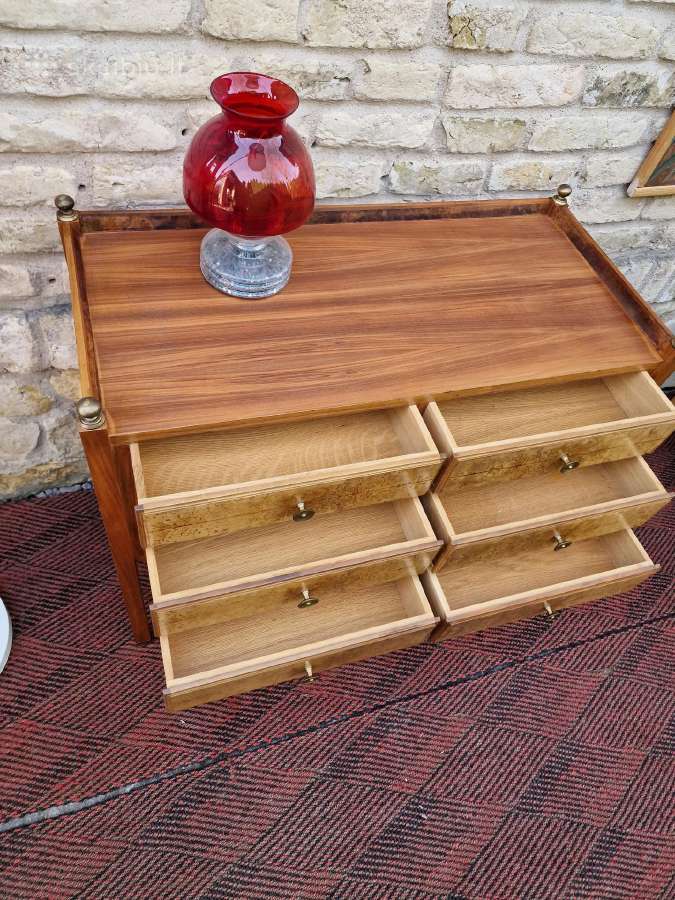 Vintažinė mid century riešutmedžio komoda - nuotraukos Nr. 13