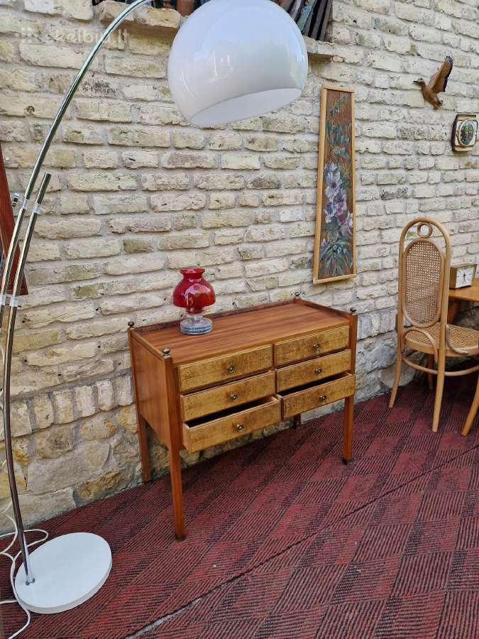 Vintažinė mid century riešutmedžio komoda - nuotraukos Nr. 21