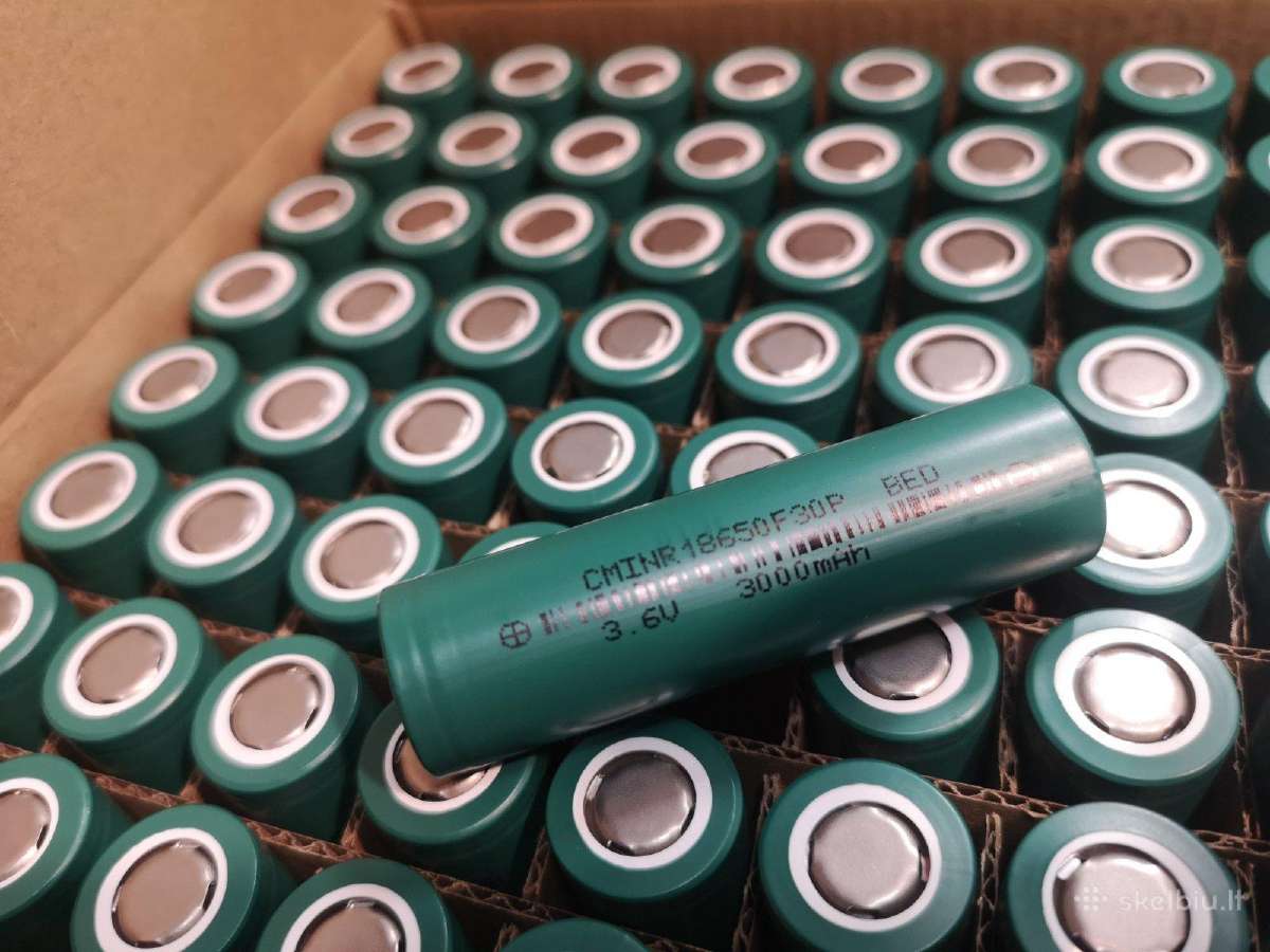 Naujos 18650 celės 3000mah 13mohm
