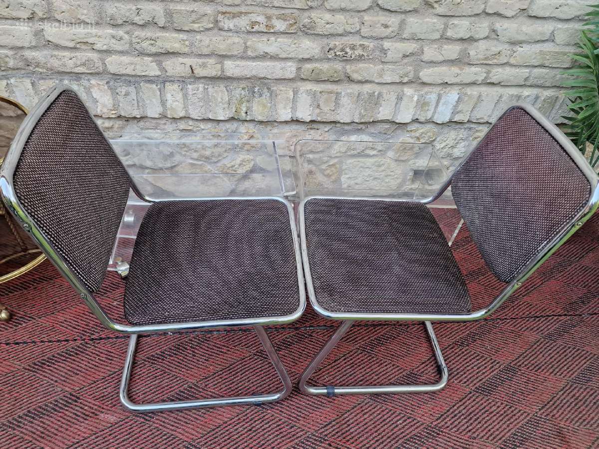 Vintažinės mid century Bauhaus st.konsolinės kėdės - nuotraukos Nr. 5