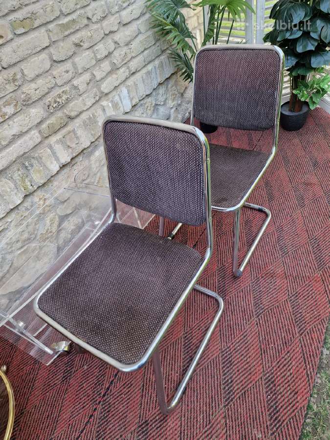 Vintažinės mid century Bauhaus st.konsolinės kėdės - nuotraukos Nr. 9