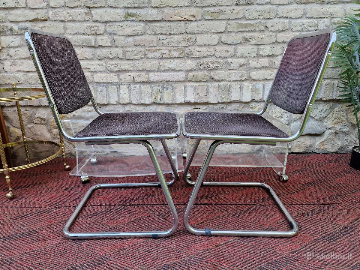 Vintažinės mid century Bauhaus st.konsolinės kėdės - nuotraukos Nr. 16