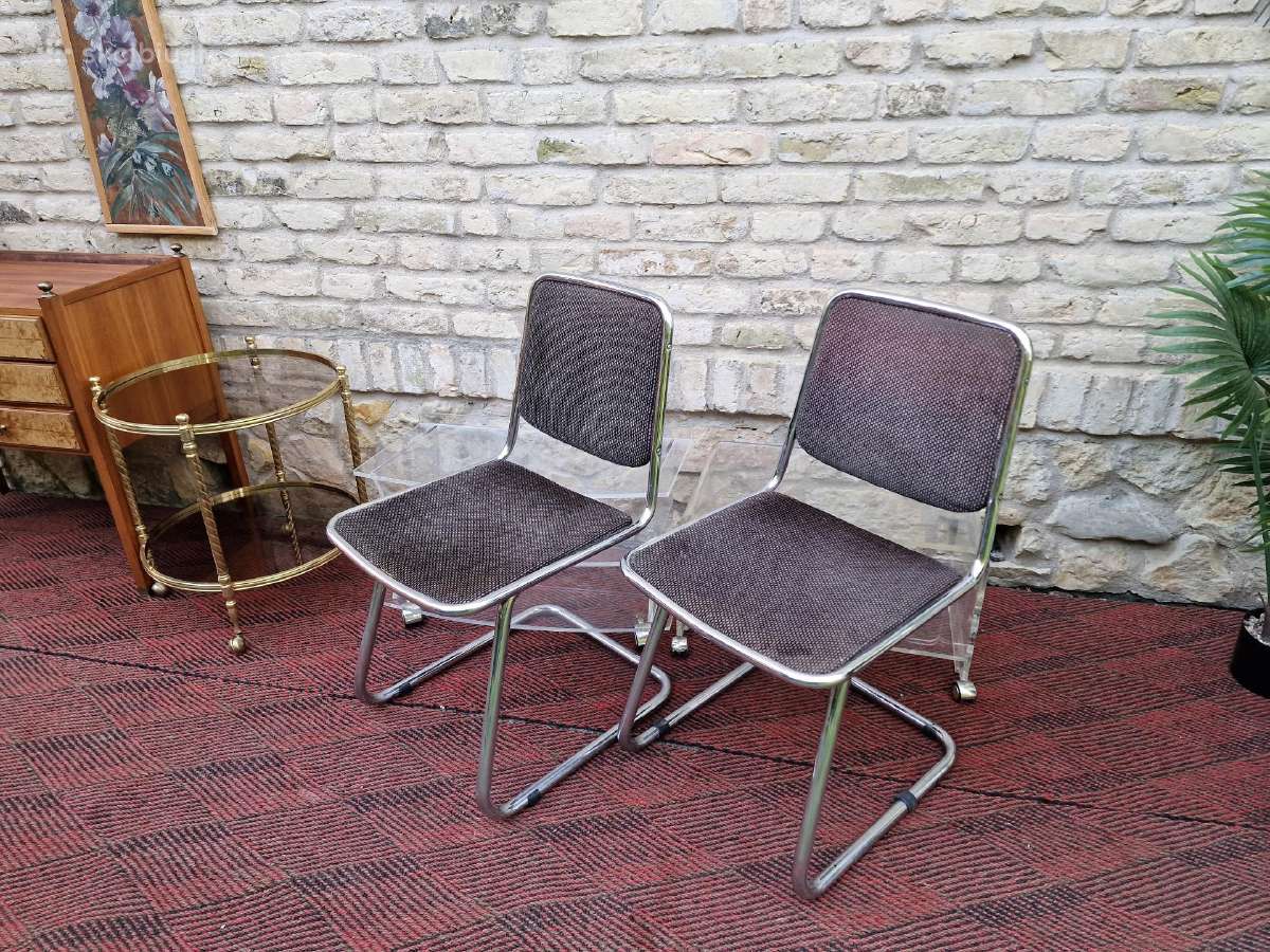 Vintažinės mid century Bauhaus st.konsolinės kėdės - nuotraukos Nr. 21
