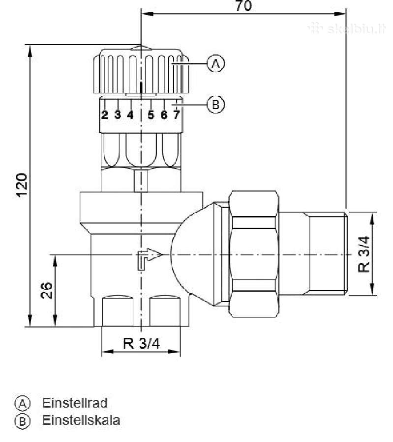 Perleidimo vožtuvas 3/4" Usvr 20 Watts Viessmann - nuotraukos Nr. 4