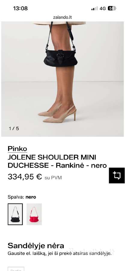 Pinko Jolene Duchesse mini bag Nauja! - nuotraukos Nr. 2