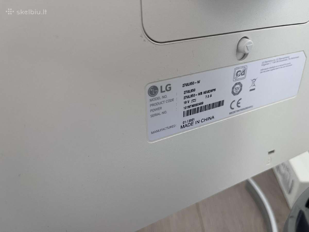 Monitorius LG 27ul850-w - nuotraukos Nr. 2
