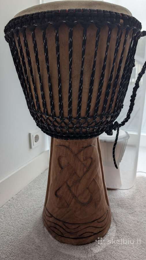 Naujas Afrikos medžio djembe būgnas