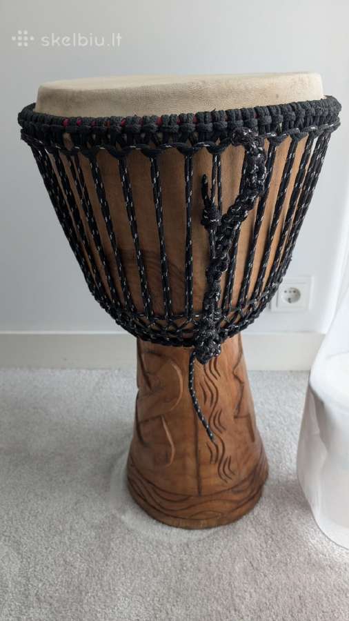 Naujas Afrikos medžio djembe būgnas - nuotraukos Nr. 2