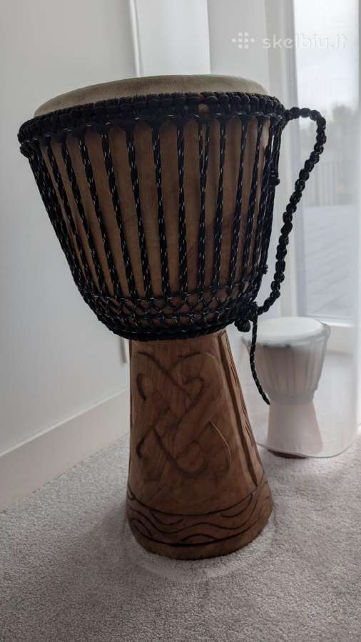 Naujas Afrikos medžio djembe būgnas - nuotraukos Nr. 4