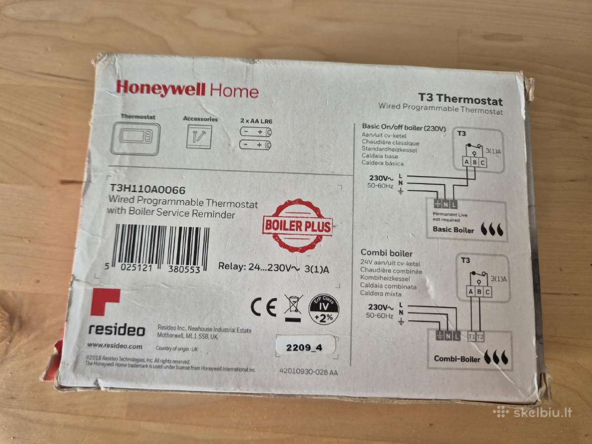 Patalpos termostatas Honeywell T3 - nuotraukos Nr. 6