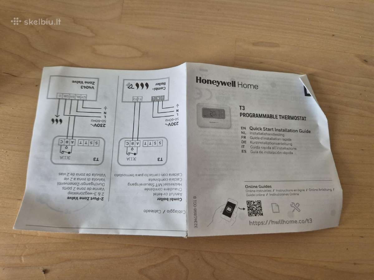 Patalpos termostatas Honeywell T3 - nuotraukos Nr. 10