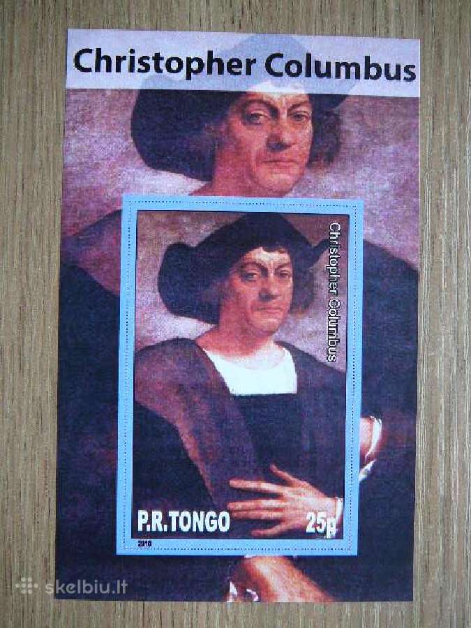 K. Kolumbas Keliautojai Tonga 2010 Mnh tn83
