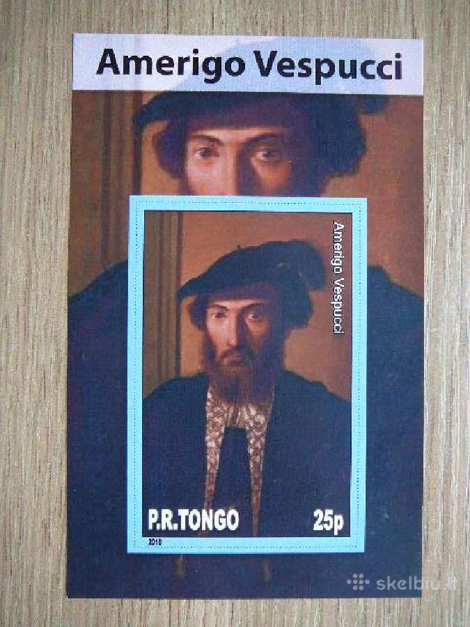 A. Vespučis Keliautojai Tonga 2010 Mnh tn85