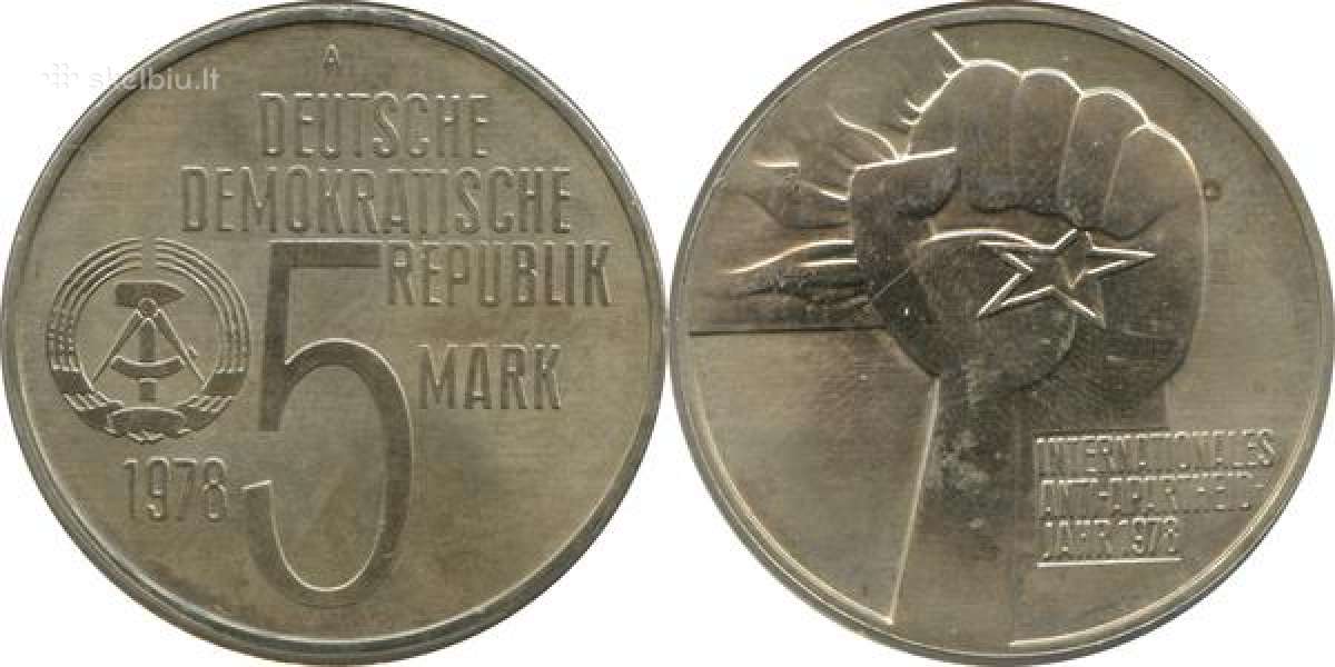 Vokietijos Demokratinės Respublikos 5 markės 1978