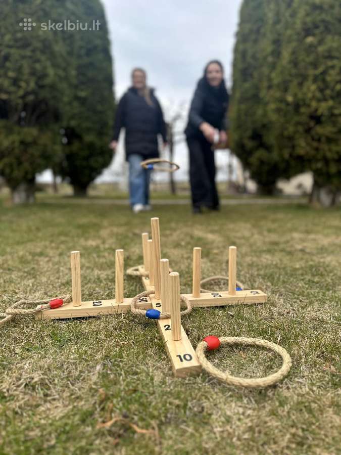 Lauko žaidimų Cornhole,golfo kopėtėlių,jenga nuoma - nuotraukos Nr. 16