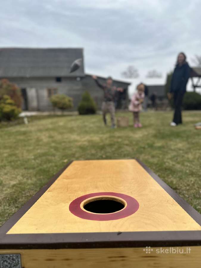 Lauko žaidimų Cornhole,golfo kopėtėlių,jenga nuoma - nuotraukos Nr. 17