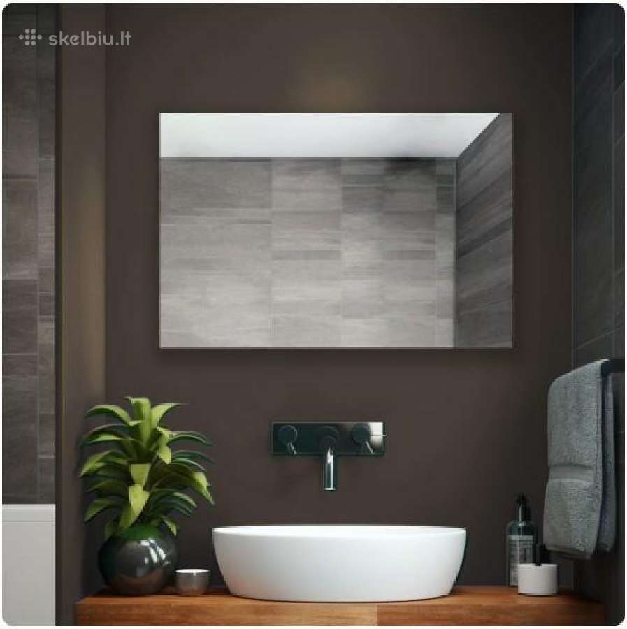 Stačiakampis veidrodis 7001000 mm / Galinis apšvi - nuotraukos Nr. 2