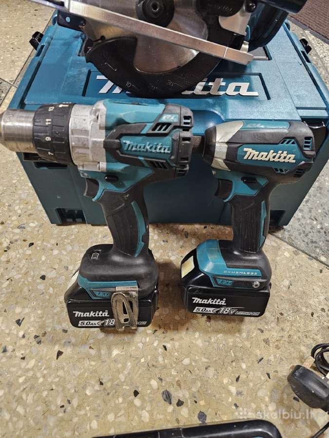 Makita 18v 3 irankiu komplektas - nuotraukos Nr. 3