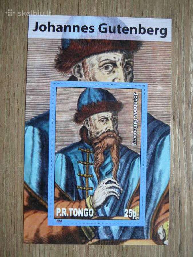 J. Gutenbergas Mokslininkai Tonga 2010 Mnh tn92
