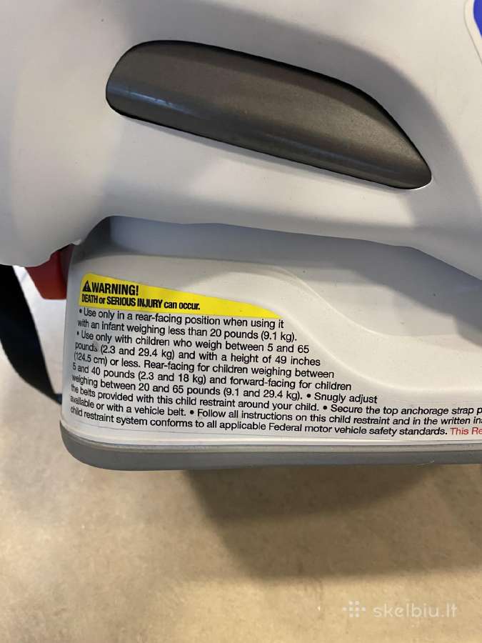 Beveik nauja Britax Boulevard kėdutė iki 124 cm - nuotraukos Nr. 10