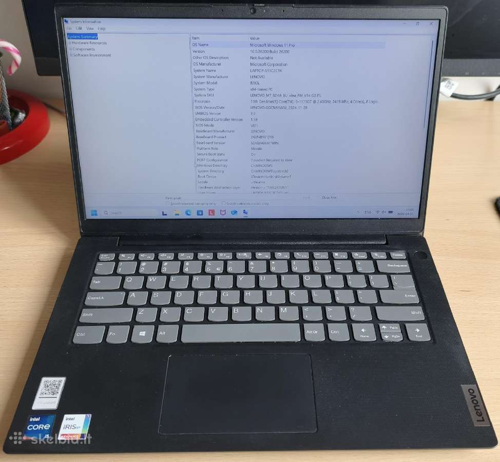 Lenovo V14 G2 Itl Intel i5-1135g7, 8gb Ddr4, 256gb