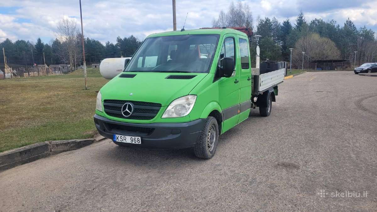 Krovininis Sprinter su kranu