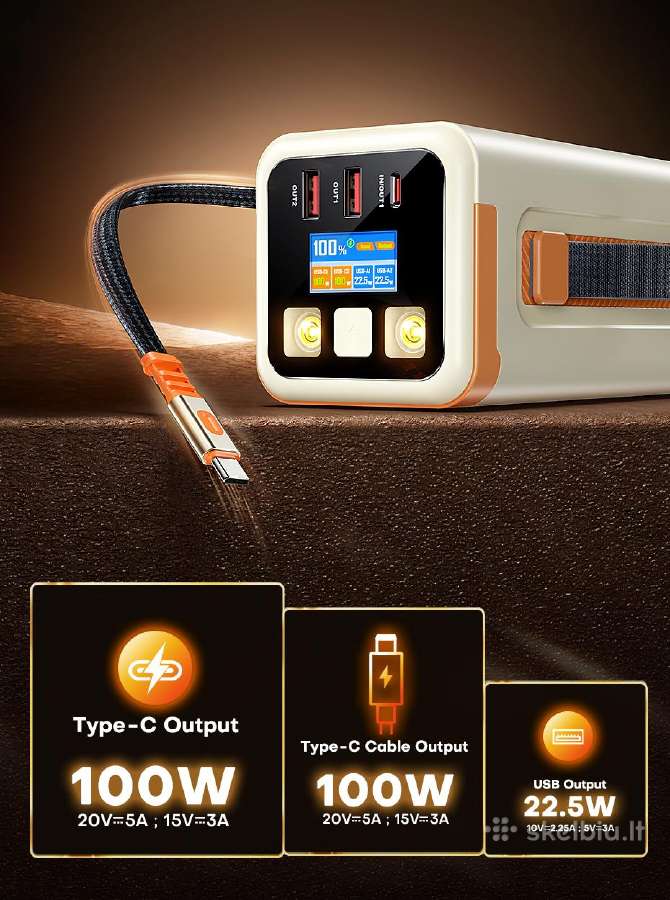 Powerbank Qoovi 50000mah Pd100w - nuotraukos Nr. 4