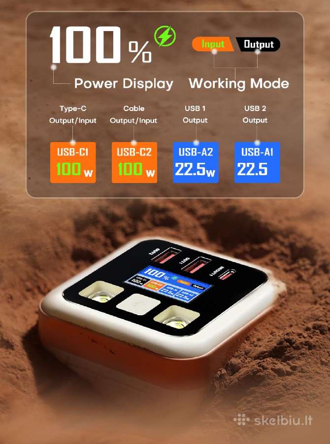 Powerbank Qoovi 50000mah Pd100w - nuotraukos Nr. 8