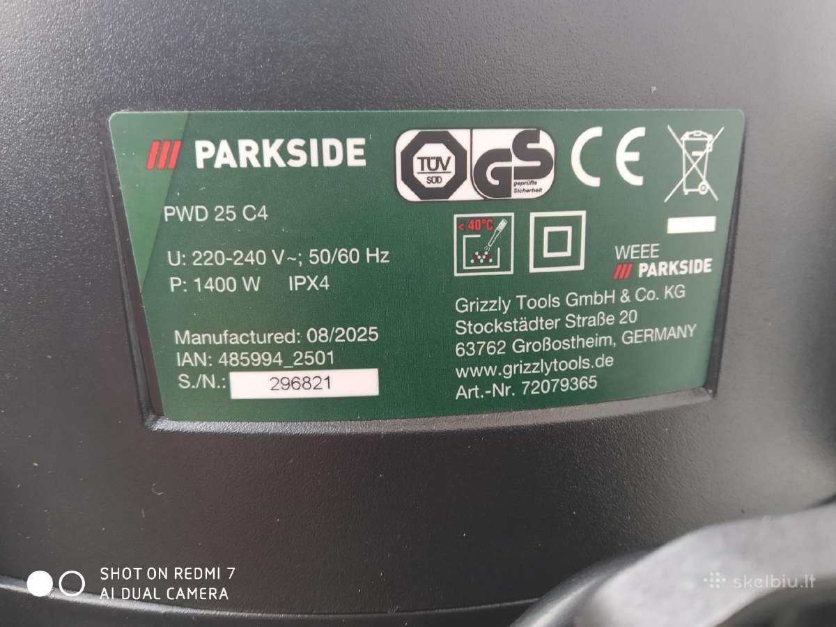 Dulkių siurblys Parkside. - nuotraukos Nr. 8