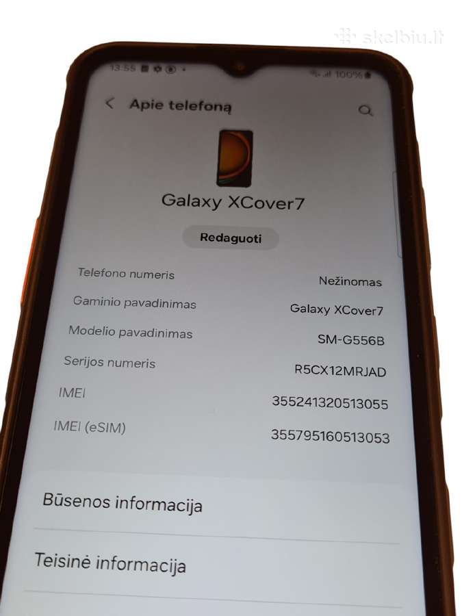 Samsung Xcover7 5G + 3 mėn. garantija - nuotraukos Nr. 4