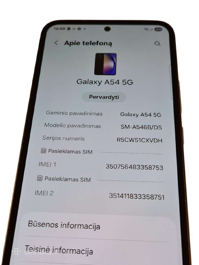 Samsung Galaxy A54 5G + 3 mėn. garantija - nuotraukos Nr. 4
