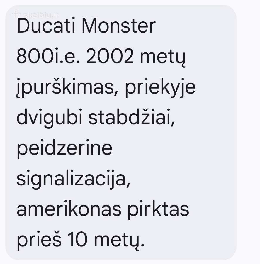 Motociklas Ducati Monster
