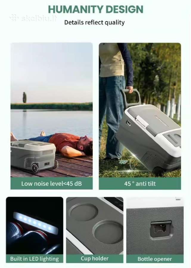 Alpicool 25l/40l nešiojamas dviejų zonų 12v/24v/22 - nuotraukos Nr. 11