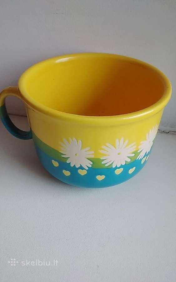Just Mugs didelis kapučino kavos puodelis