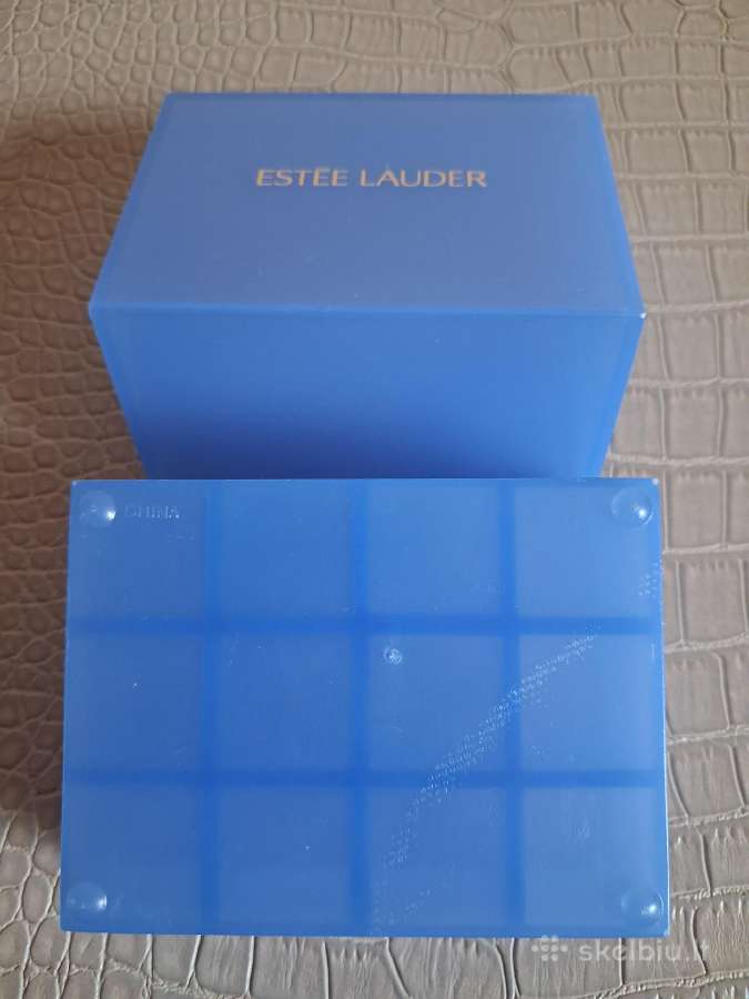 Estee Lauder mėlynas plastikinis stovas/organaizer - nuotraukos Nr. 4