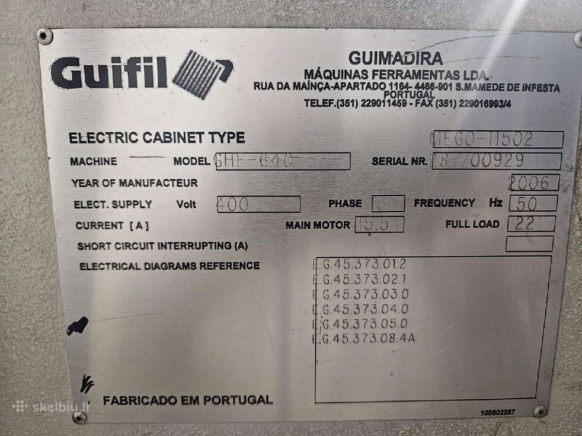 Metalo kirpimo giljotina Guifil ~3000 mm - nuotraukos Nr. 7