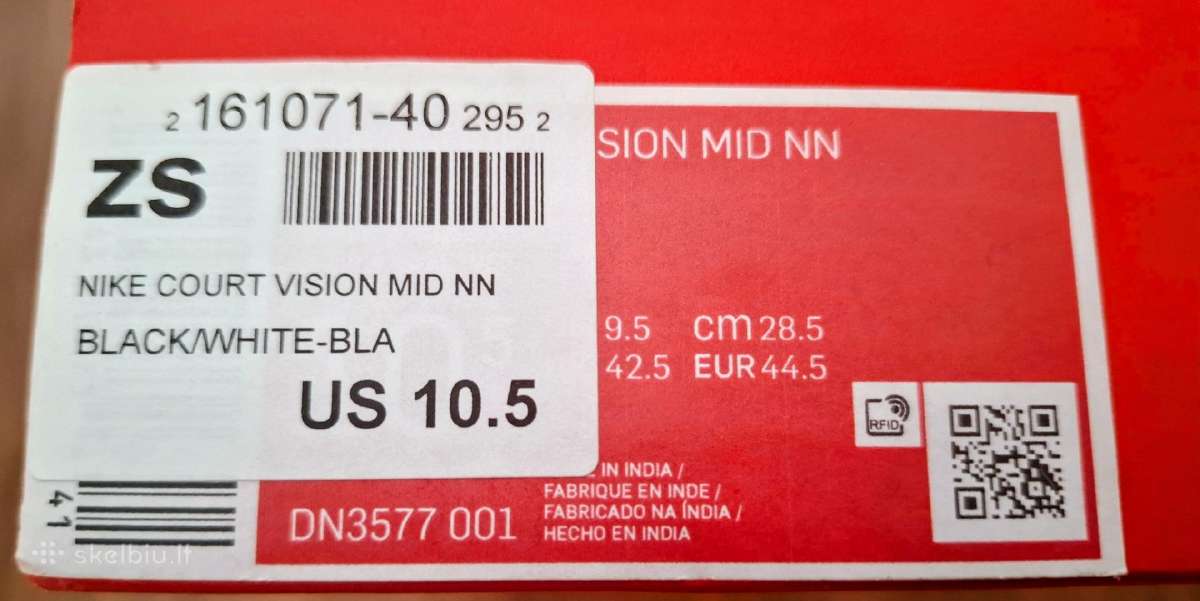 Nike court vision 44.5 dydis 28.5cm - nuotraukos Nr. 5