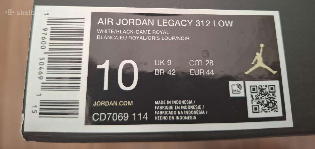Nike Air Jordan Legacy 312 low 44 dydis - nuotraukos Nr. 4