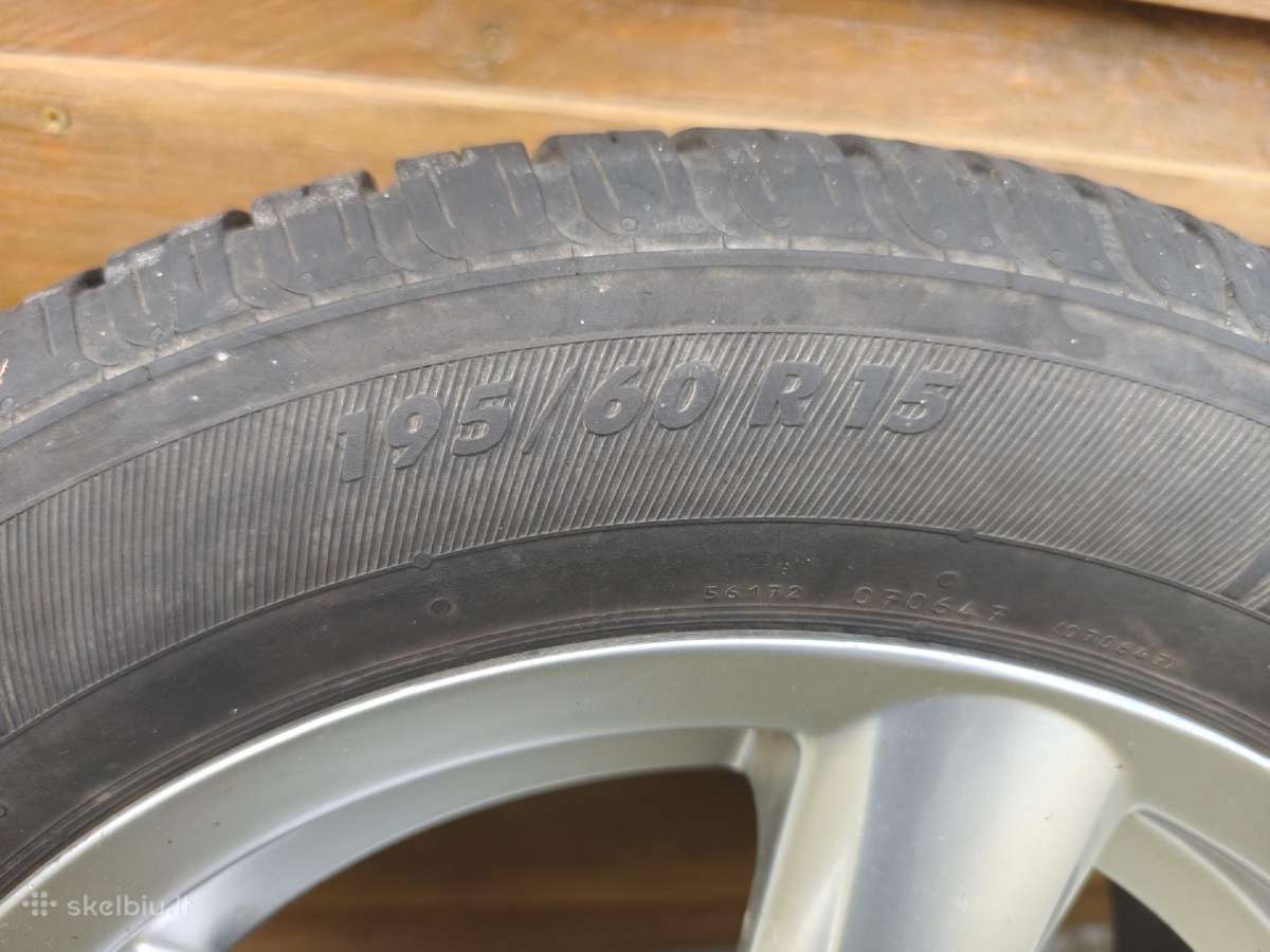 R15 ratlankiai su padangomis.4vnt 130e. - nuotraukos Nr. 3